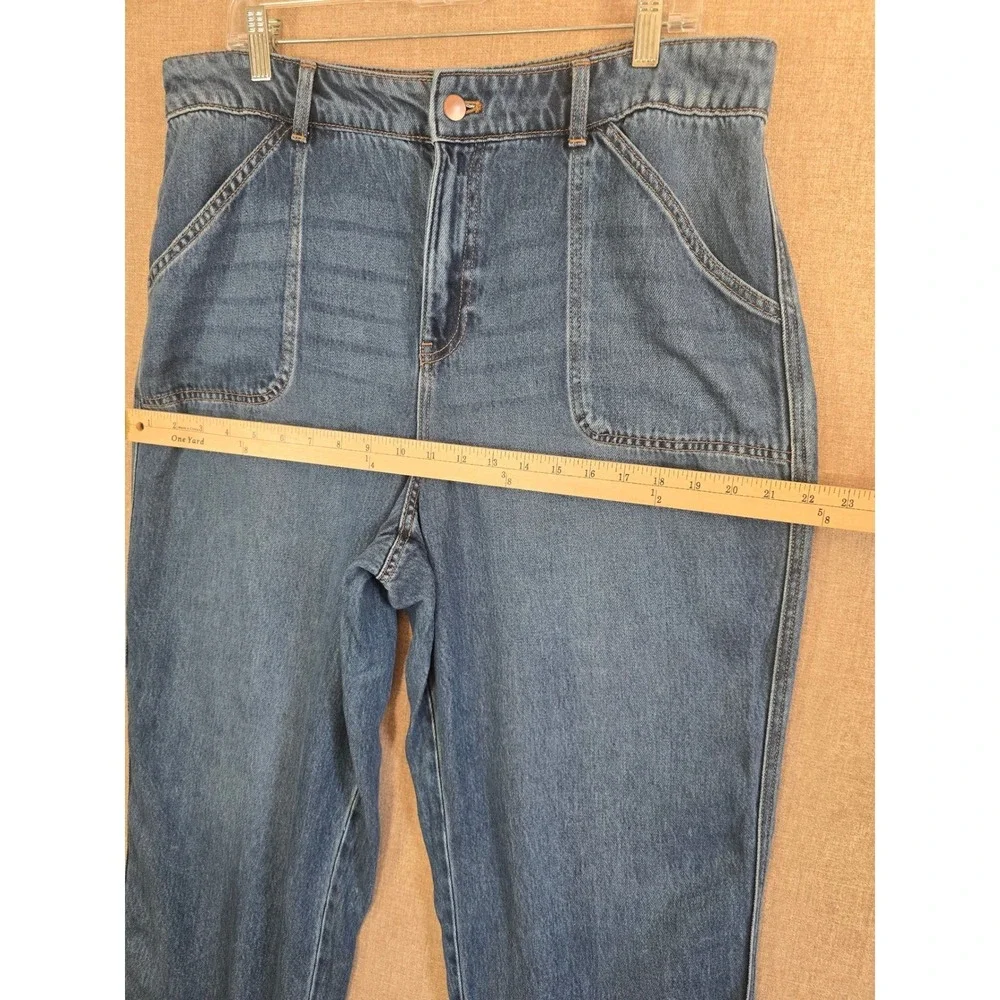 Talbots Summerweight Straight Leg Ankle Jean 14 Franklin Wash 100% Tencel Blue